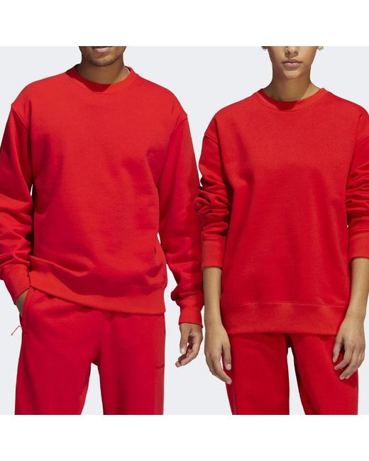 Adidas Red X Pharrell Basic Sports Sweatshirt for men