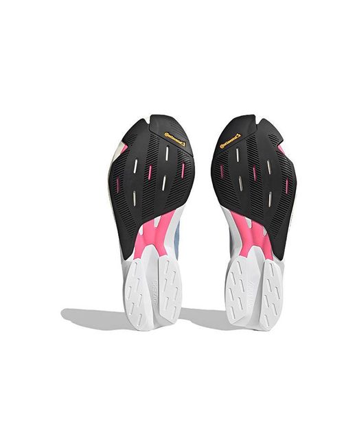 Adidas Blue Adizero Adios 8 Shoes 'Wonder Lucid Lemon' for men