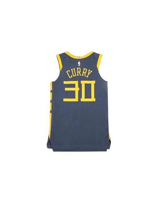 Nike Blue Nba Golden State Warriors Au Player Edition Jersey for men