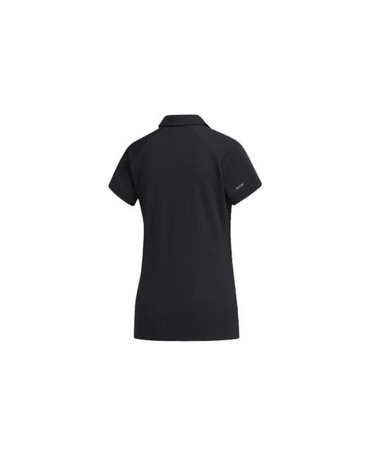 Adidas Black (Wmns) Tennis Sports Polo Shirt