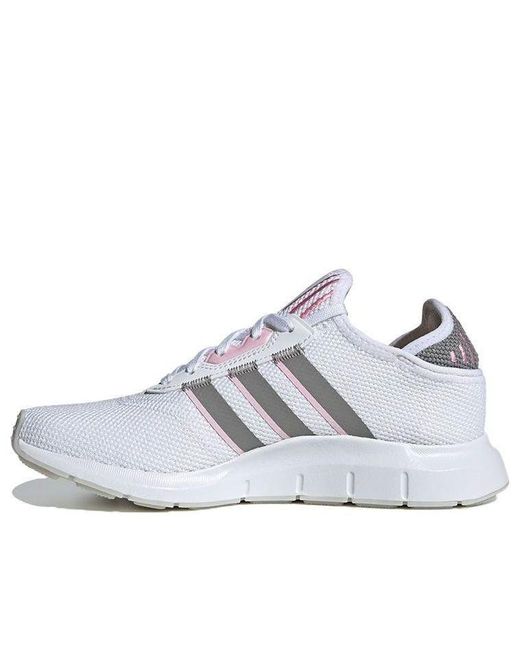 Adidas White (Wmns) Swift Run X Charcoal Solid'