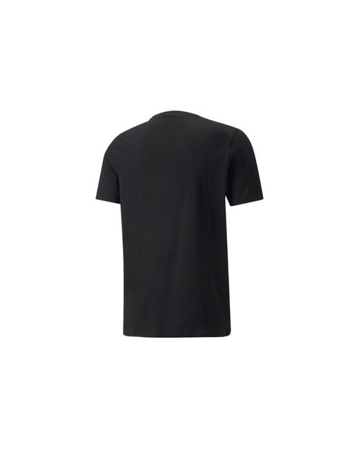 PUMA Black Classics Logo Metallic Tee for men