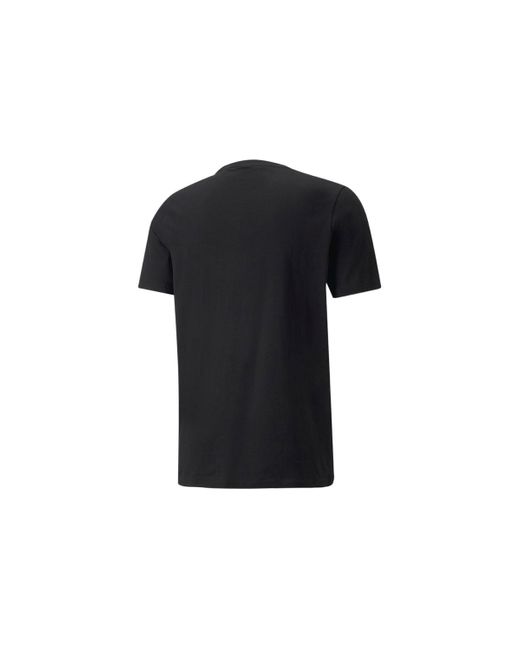 PUMA Black Classics Logo Metallic Tee for men