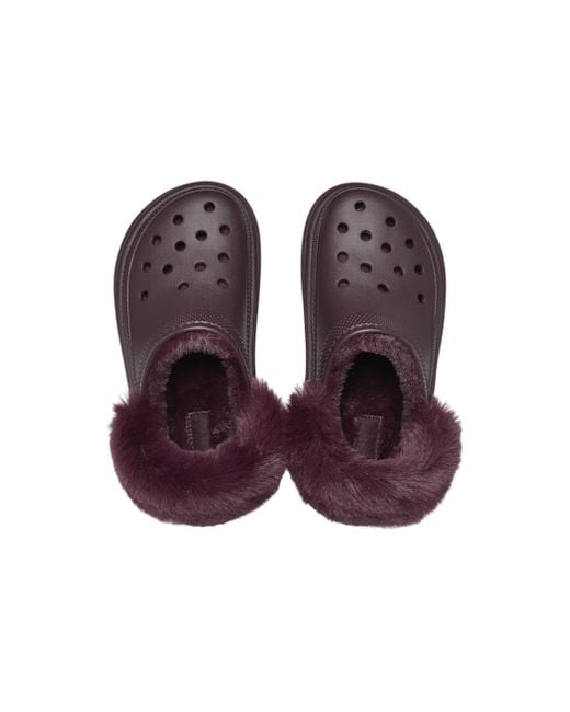 CROCSTM Purple (Wmns) Stomp Lined Clogs 'Dark Cherry'