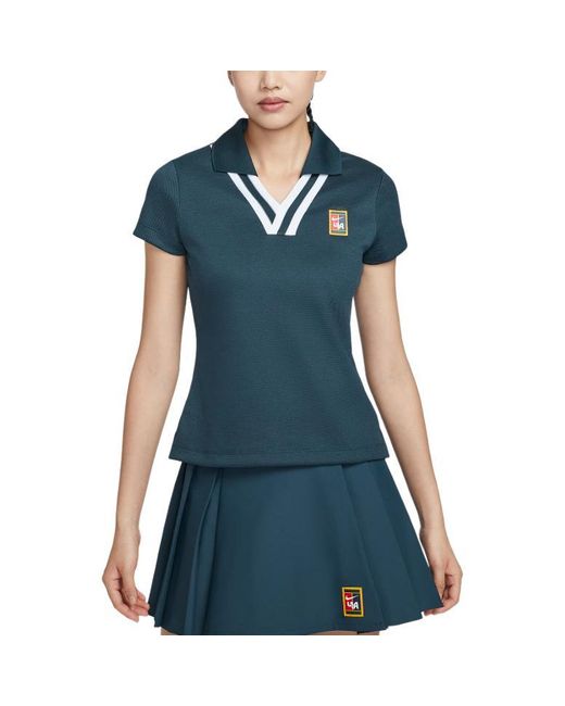 Nike Blue (Wmns) By Yoon Short Sleeve Polo Shirt Asia Sizing 'Armoury'