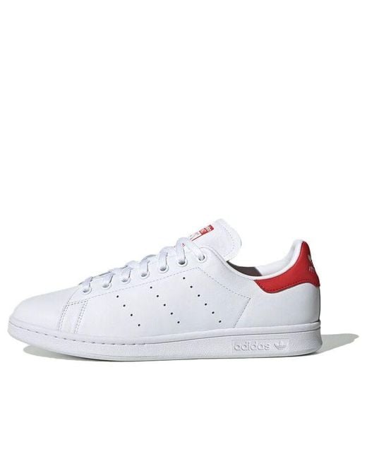 adidas Originals Adidas Stan Smith 'lush Red' in White for Men | Lyst