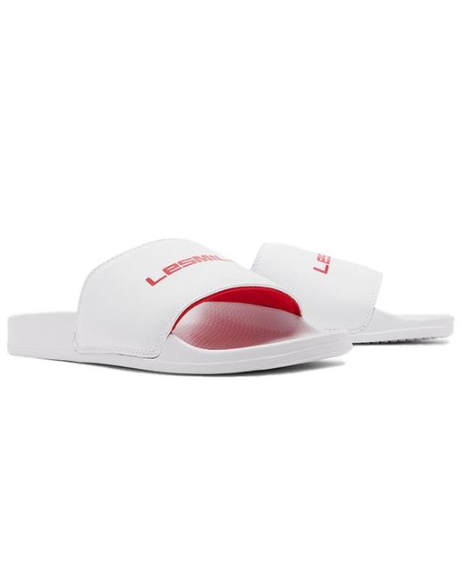 Reebok White Lm Classic Slide Slippers