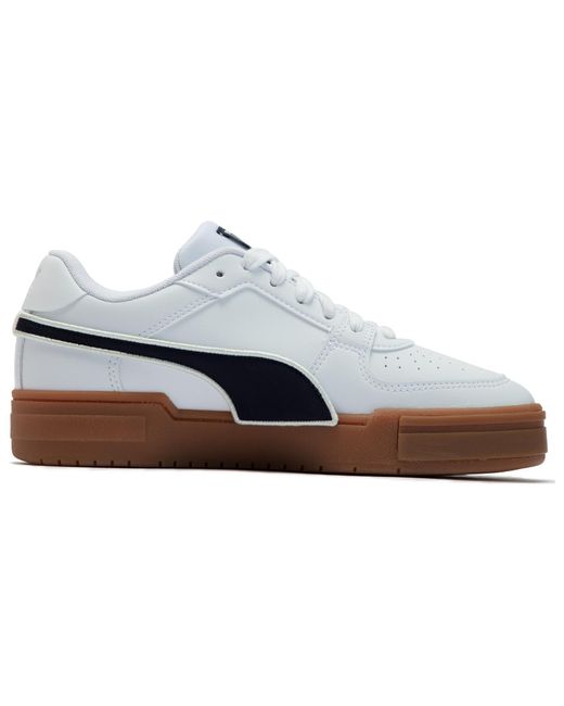 PUMA White Ca Pro Low Tops Casual Skateboarding Shoes for men