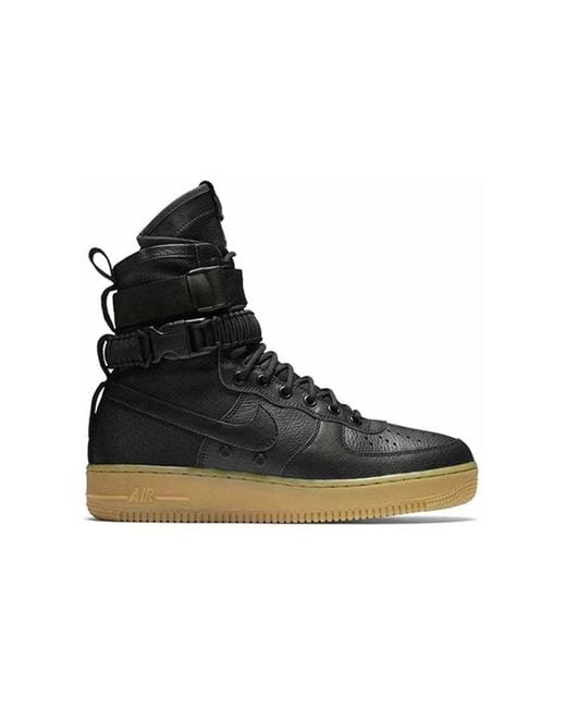 Nike Black Sf Air Force 1 'Gum' for men