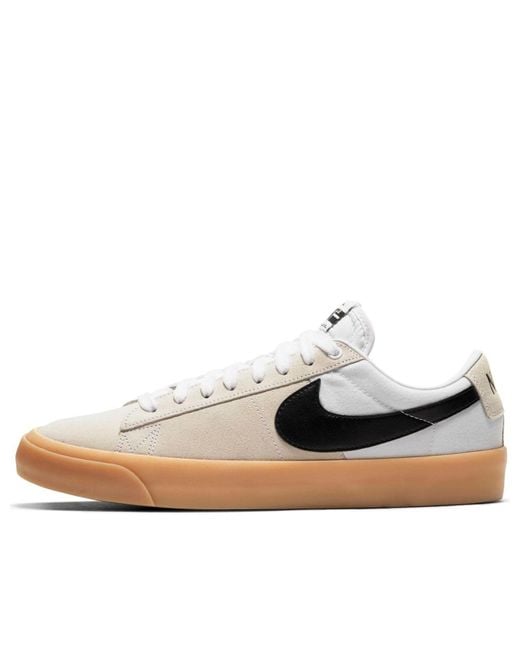 Nike White Sb Zoom Blazer Low Pro Gt Gum' for men