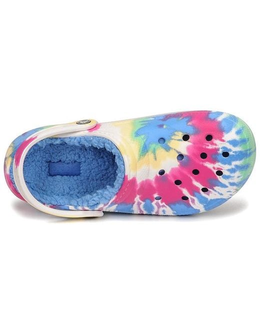 CROCSTM Blue Classic Clog Tie Dye Multi for men