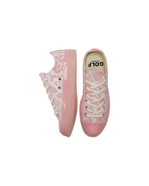 Converse Pink Golf Wang X Chuck 70 Low Python' for men