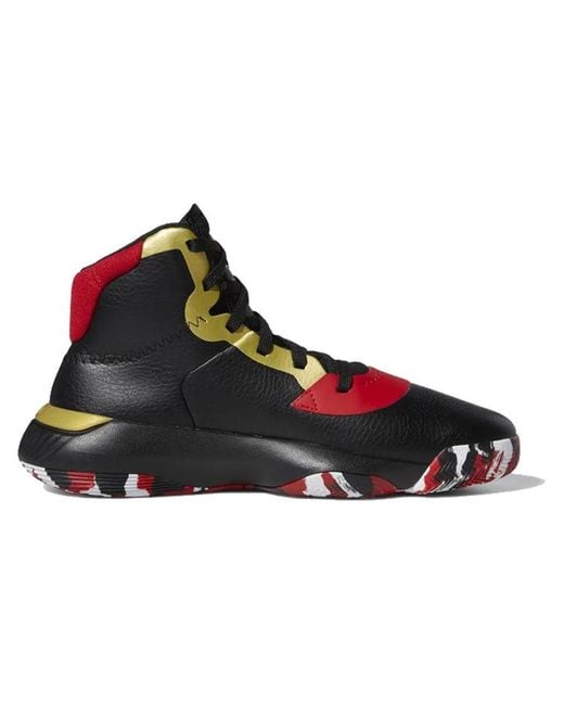 Adidas Black Pro Bounce 2019 Scarlet' for men