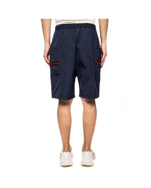 Gucci Blue Techno Fabric Bermuda-shorts for men