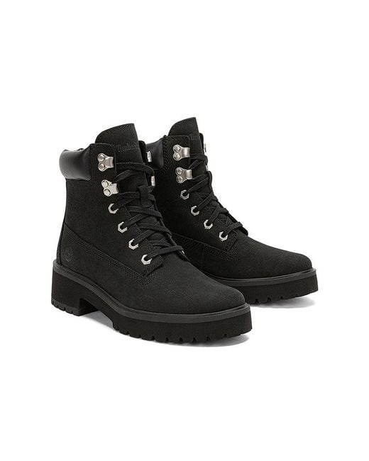 Timberland Black (Wmns) Carnaby Cool 6 Inch Boots Nubuck'