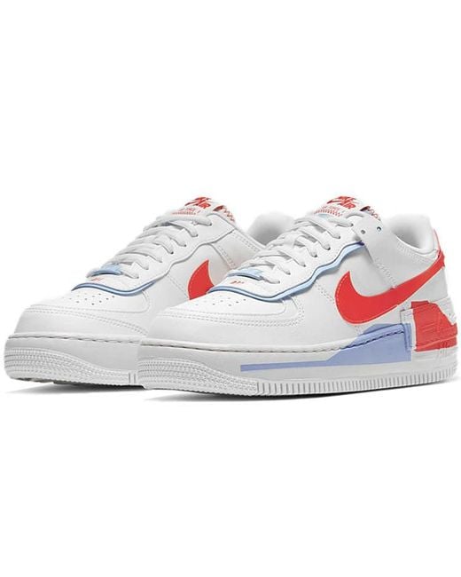 Nike White (Wmns) Air Force 1 Shadow Se 'Team'