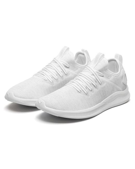 PUMA Wmns Flash Ignite Evoknit En Pointe Low Top Sneakers in White Lyst UK