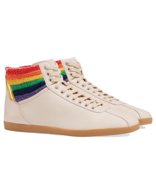 Gucci White Lace Up High Top for men