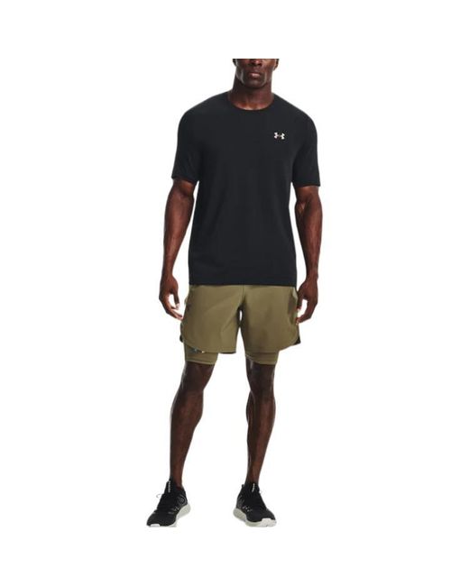 Under Armour Green Stretch Woven Shorts for men