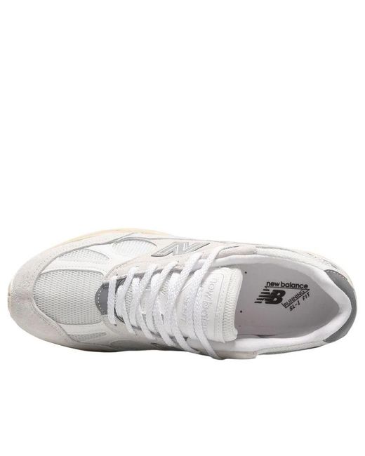 New Balance White 991V2 Made for men