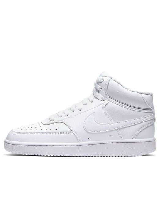 Nike White (Wmns) Court Vision Mid 'Triple'
