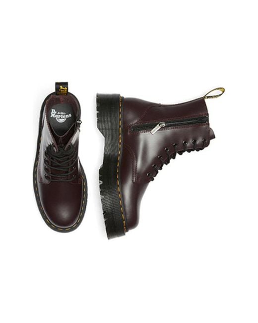 Dr. Martens Black Jadon Boot Smooth Leather Platforms