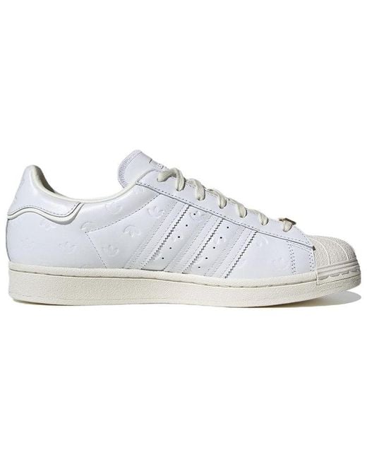 Adidas White Originals Superstar Shoes 'Cloud Off' for men