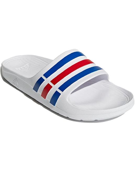 Adidas Blue Duramo Slides for men