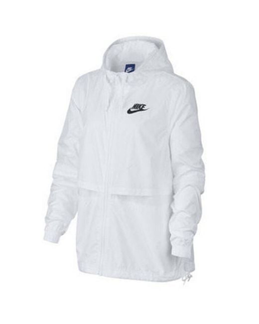 Nike White (Wmns) Sportswear Essential Repel Woven Jacket