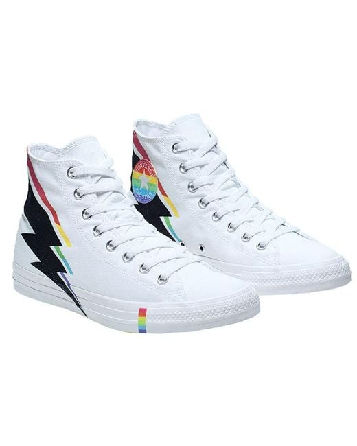 Converse Blue Chuck Taylor All Star High 'Pride Lightning Bolt' for men
