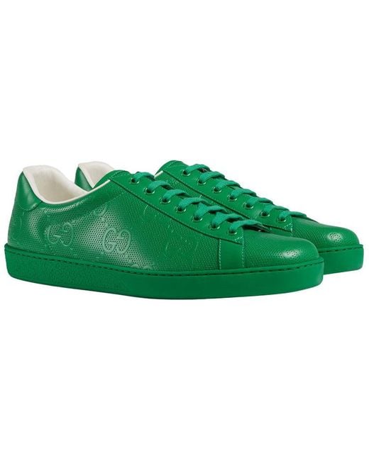 Gucci Green Ace Series G Printing Sports Shoe for men