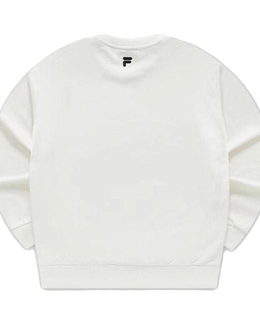 Fila White Logo Printed Sweater for men