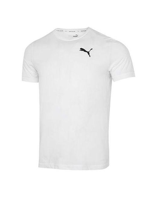 PUMA White Essentials Small Logo T-shirt for men