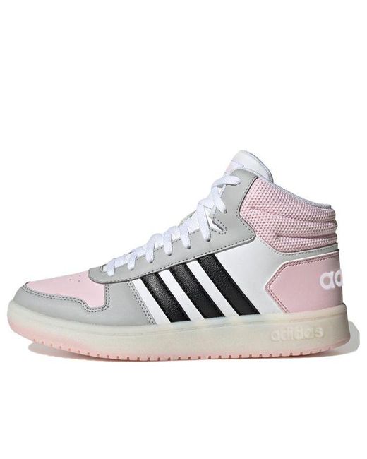 Adidas White (Wmns) Hoops 2.0 Mid