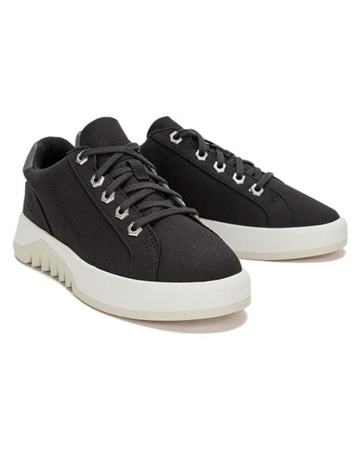 Timberland Black (Wmns) Supaway Canvas Trainers Canvas'