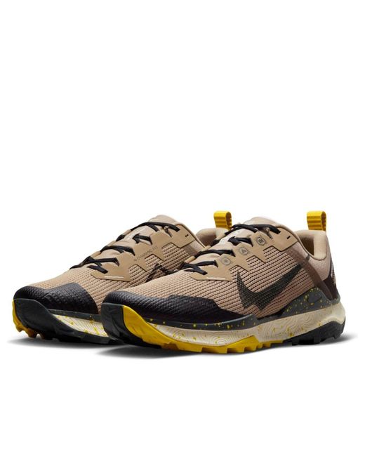 Nike Brown React Wildhorse 8 Khaki/-Vivid Sulfur Dr2686-200 for men