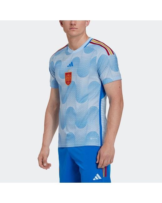 Adidas Blue Spain Authentic Away Shirt 2022 2023 Adults for men