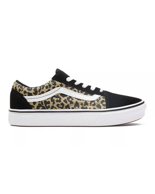 Vans Black Comfycush Old Skool Kids 'Leopard' for men