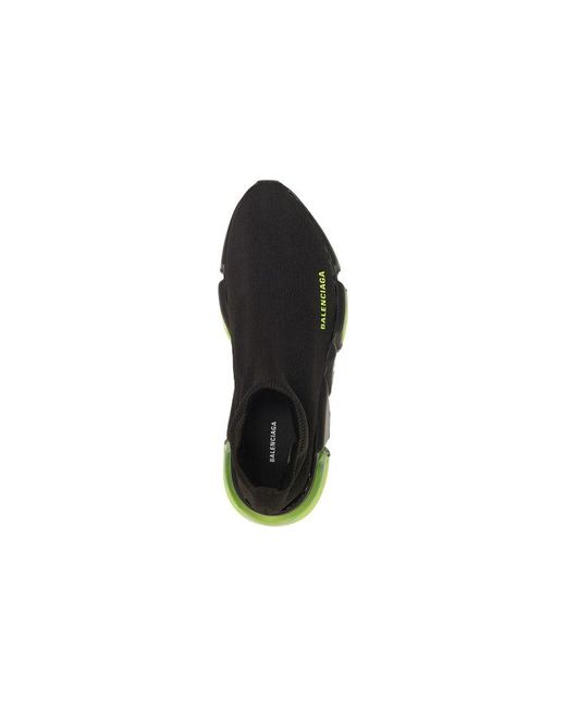 Balenciaga Black (Wmns) Speed Clear Sole Trainer Fluo'