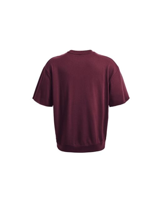 Under Armour Purple Project Rock Graphic T-Shirt 'Cherry' for men