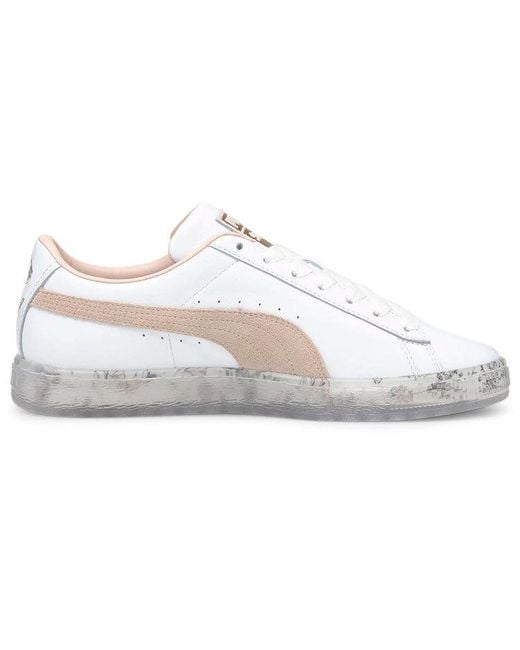PUMA White (Wmns) Basket 'In Bloom