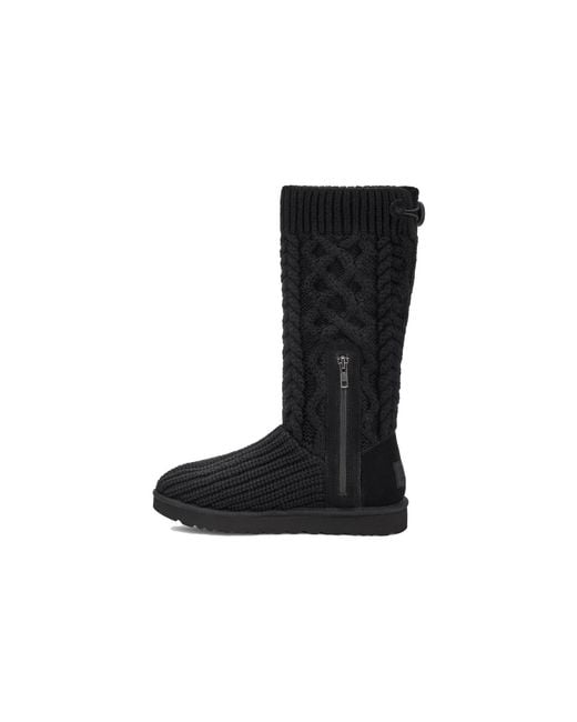 Ugg Black (Wmns) Classic Cardi Cabled Knit Boot