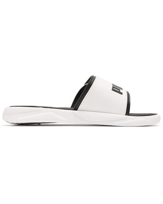 PUMA White Royalcat Comfort Slides Chili Pepper' for men