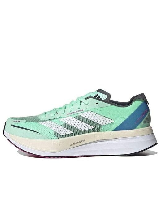 Adidas Blue Adizero Boston 11 'Pulse Mint' for men