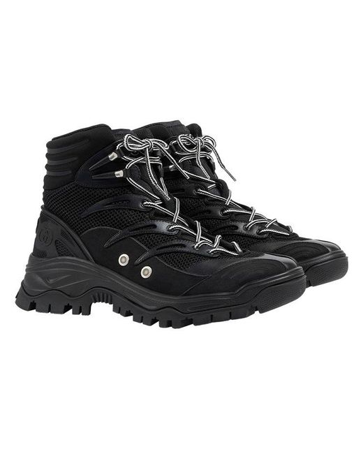 Gucci Black Lace Up Boot for men