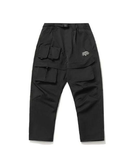 Li-ning Gray Badfive Loose Cargo Pants for men