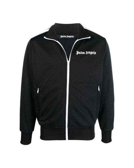 Palm Angels Black Ss22 Classic Track Jacket for men