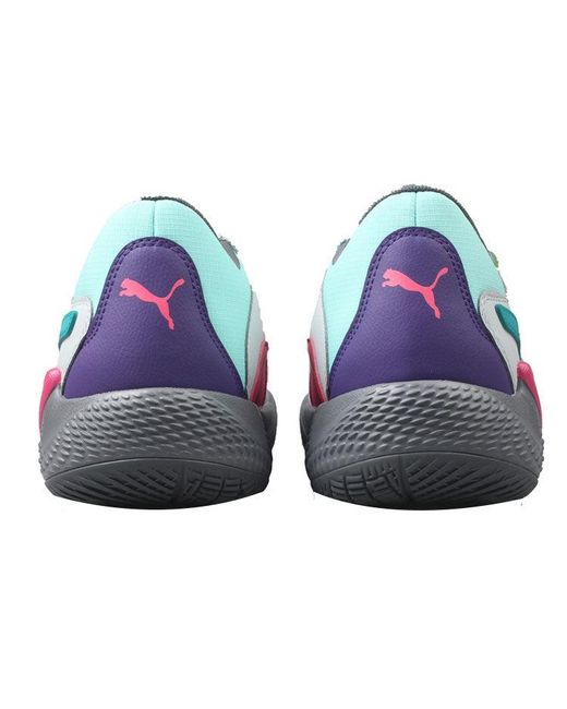 PUMA Blue Court Rider Chaos Daytona Basketball Shoes -Cool Light' for men