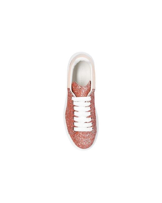 McQueen Pink (Wmns) Oversized Glitter Sneaker