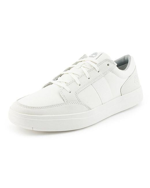 Timberland White Davis Square Oxford Sneakers for men
